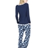 Pyjama pants Feliz Flower, Blue