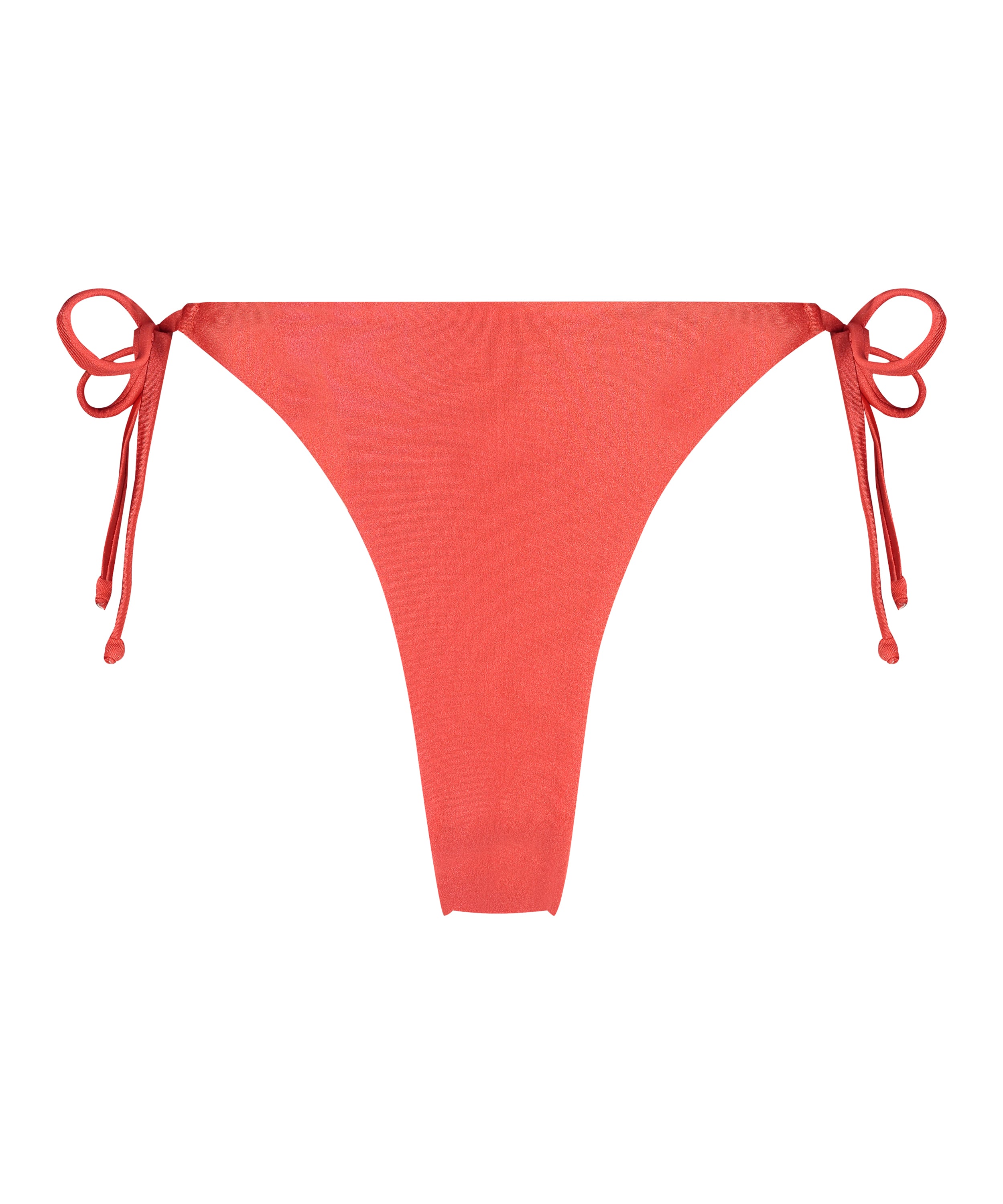 Luxe Cheeky Tanga Bikini Bottoms, Red, main