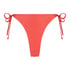 Luxe Cheeky Tanga Bikini Bottoms, Red