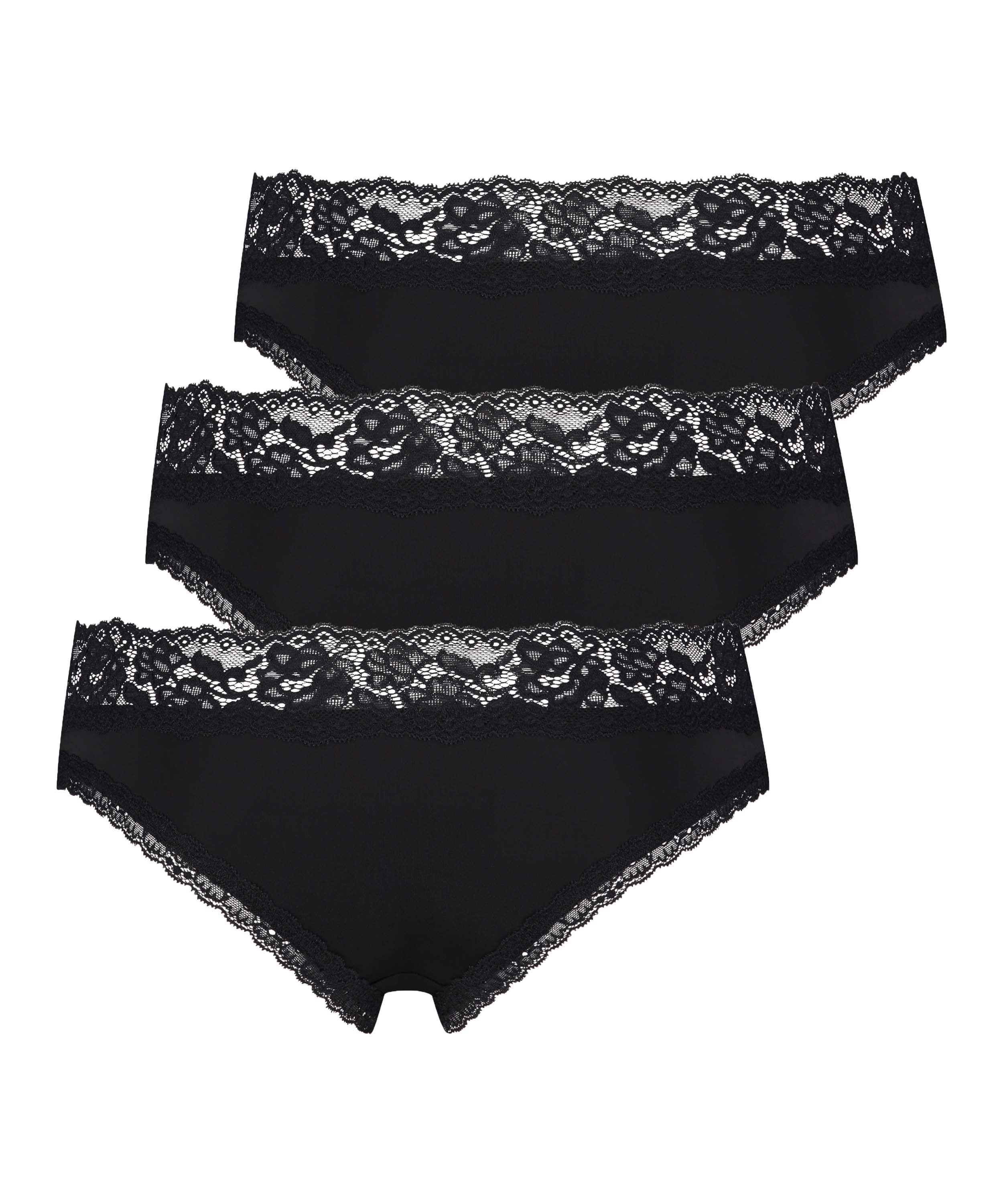 3-pack Dakota brasilian short, Black, main