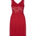 Nora Lace Slip Dress, Red