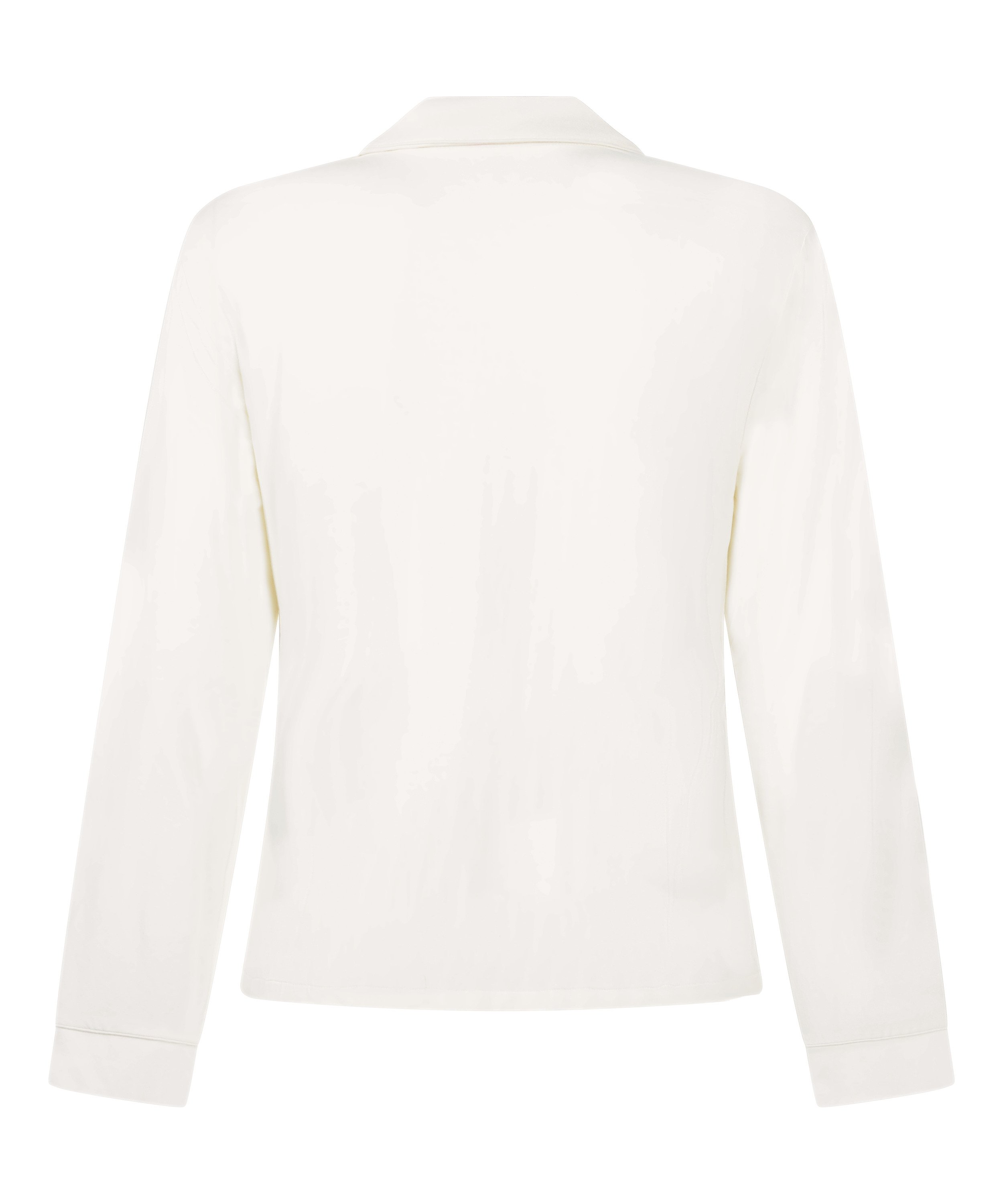 Essential Jersey Long-Sleeved Jacket, White, main