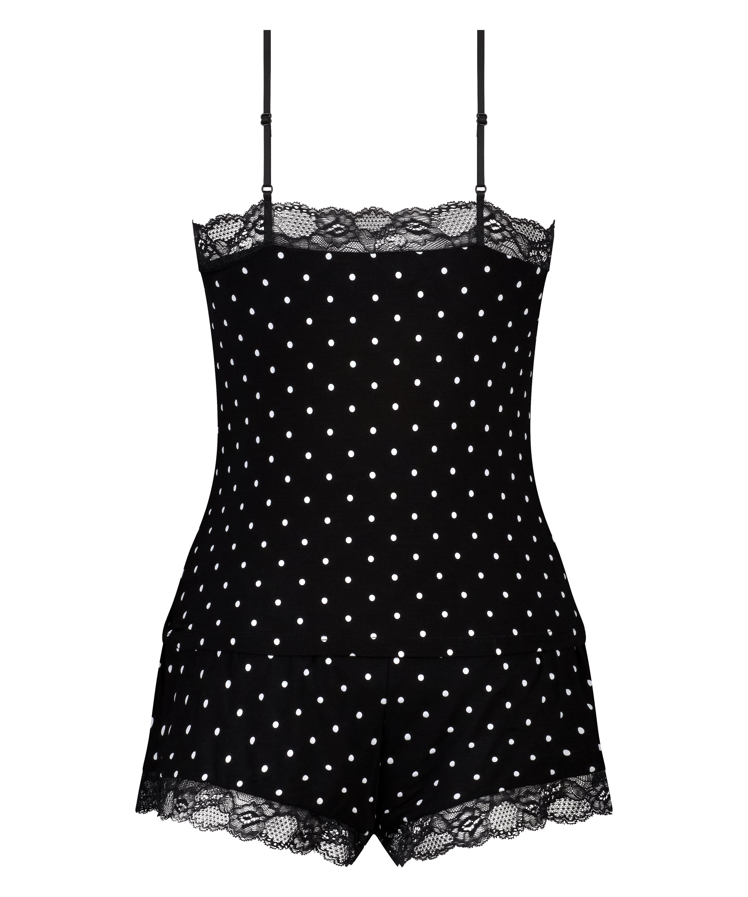 Cami Short Pyjama Set, Black, main