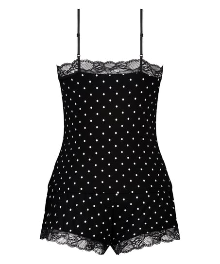 Cami Short Pyjama Set, Black