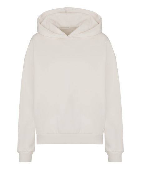 Hoodie Brushed Sweat, White