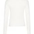 Pointelle Pyjama Top, White
