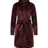 Fleece Zip Bathrobe, Purple