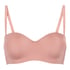Smooth Padded Underwired Strapless Push-Up Bra, Pink