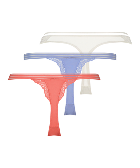 3-Pack Thong, Pink