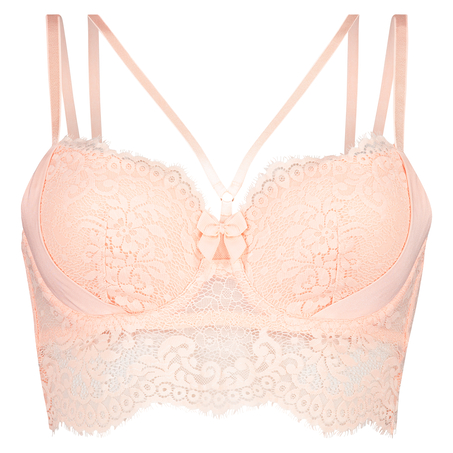 Dide Padded Longline Underwired Bra, Pink