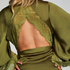 Satin Kimono, Green