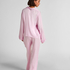 Pyjama Set Woven Monchou, Pink