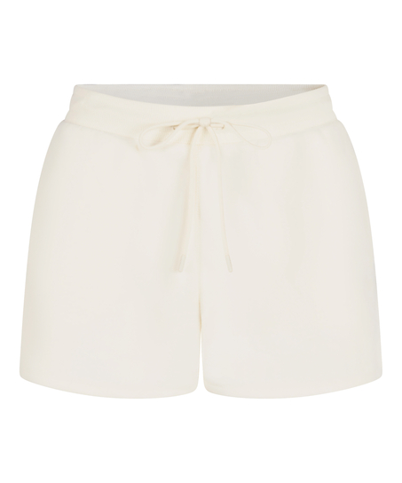 Short Sporty Fleece, White