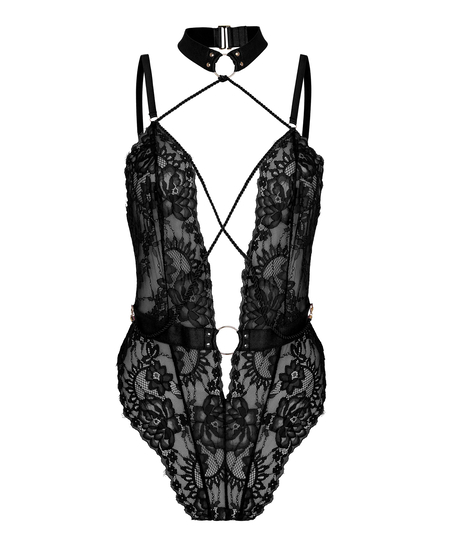 Private Brandy body open crotch, Black
