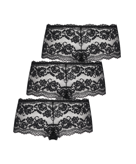 Sienna boxer 3-pack, Black