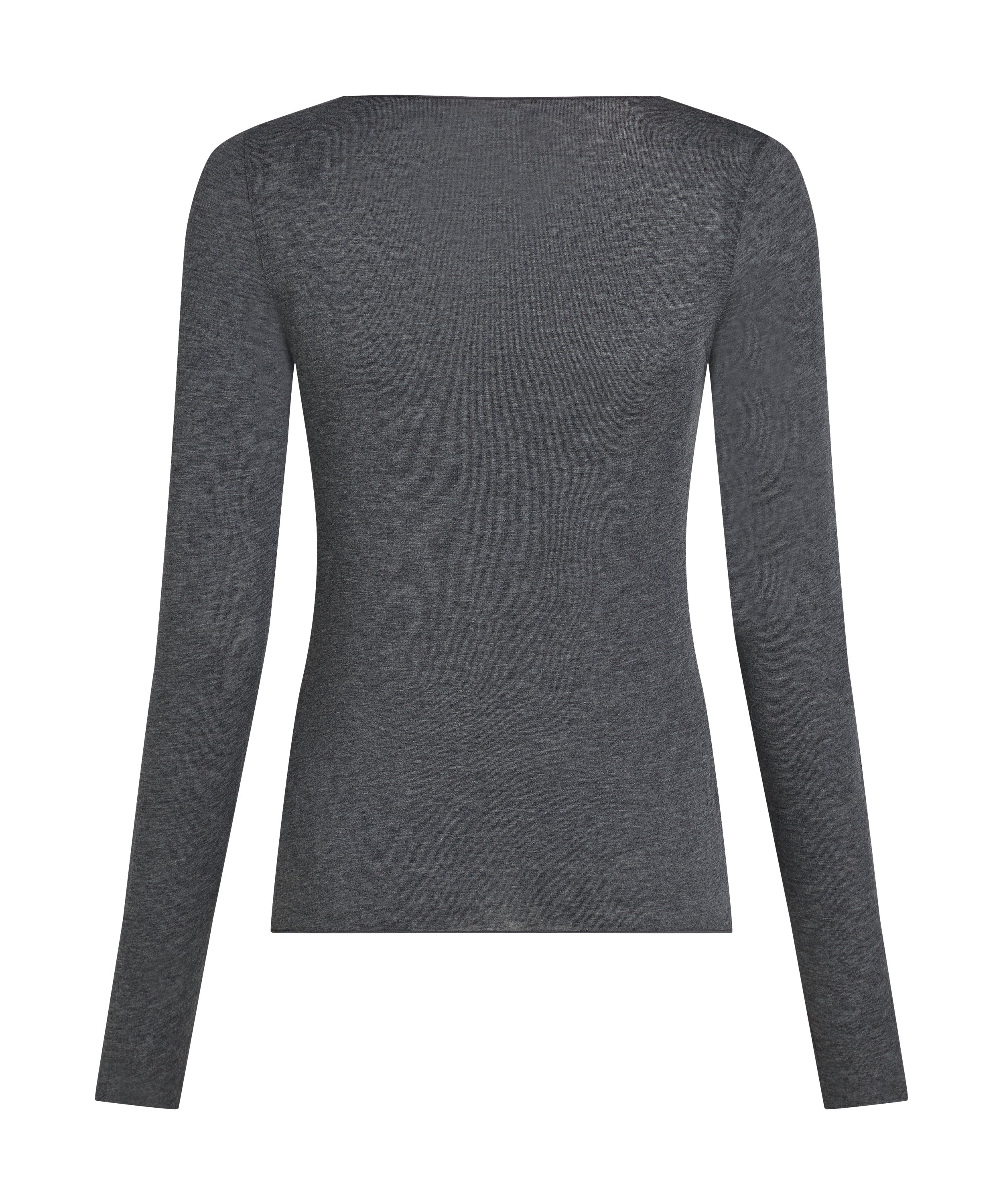 super soft Boatneck shirt with Cashmere, Gray, main