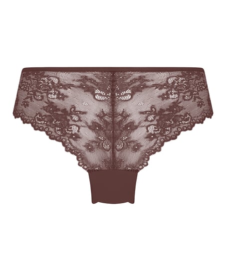 Invisible Lace Back Brazilian, Brown