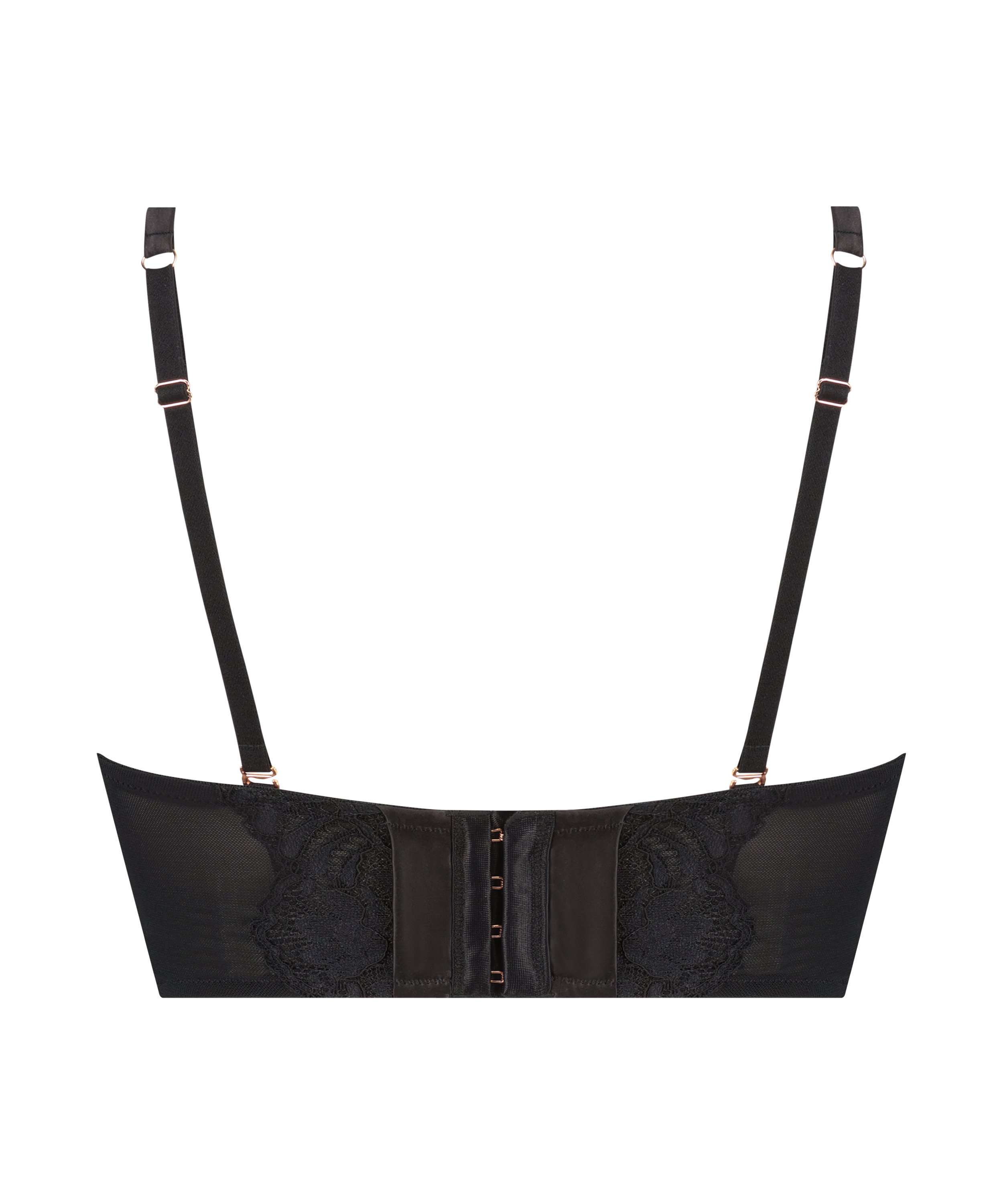 Jamie Padded Underwired Strapless Bra, Black, main