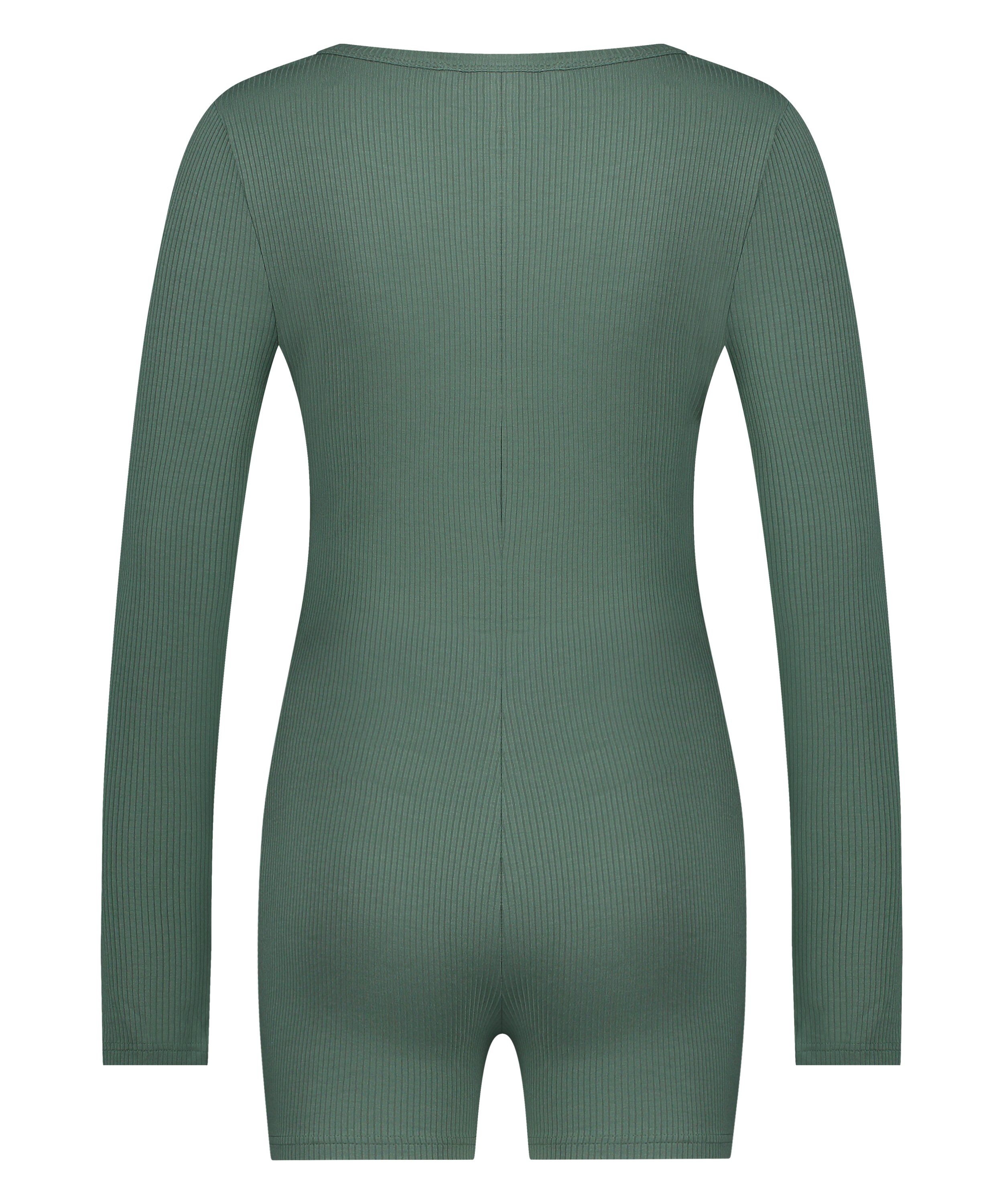 Brushed Short Onesie, Green, main