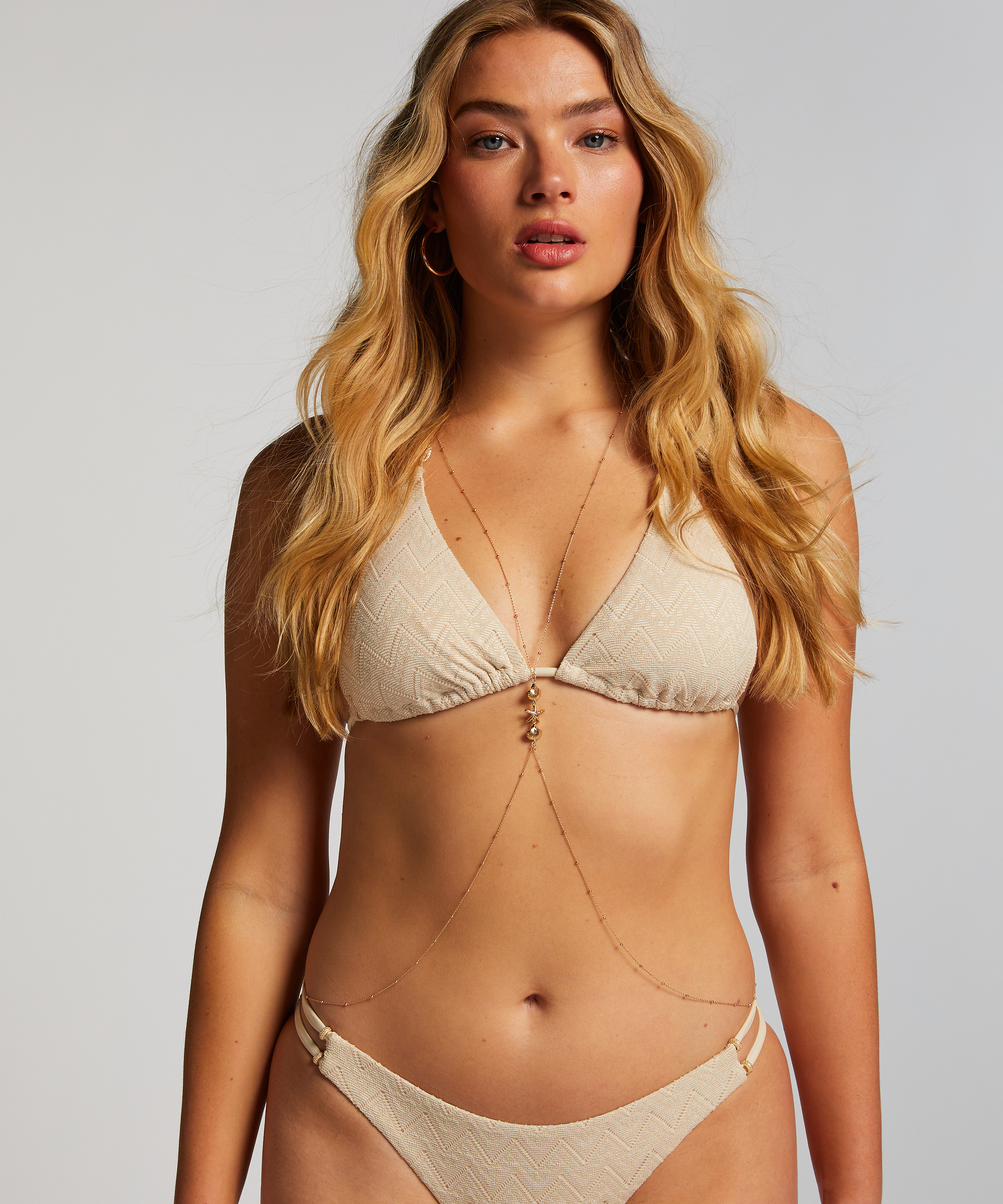 Harness Body Chain, Yellow, main