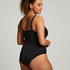 Scallop swimsuit, Black