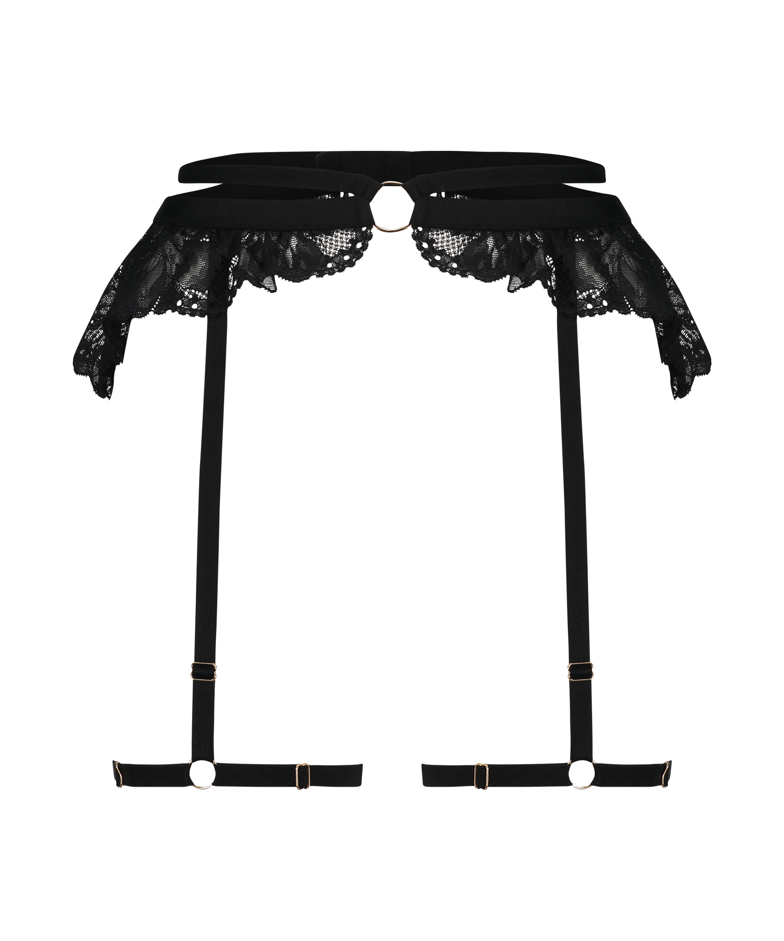 Private Suspender Belt, Black, main