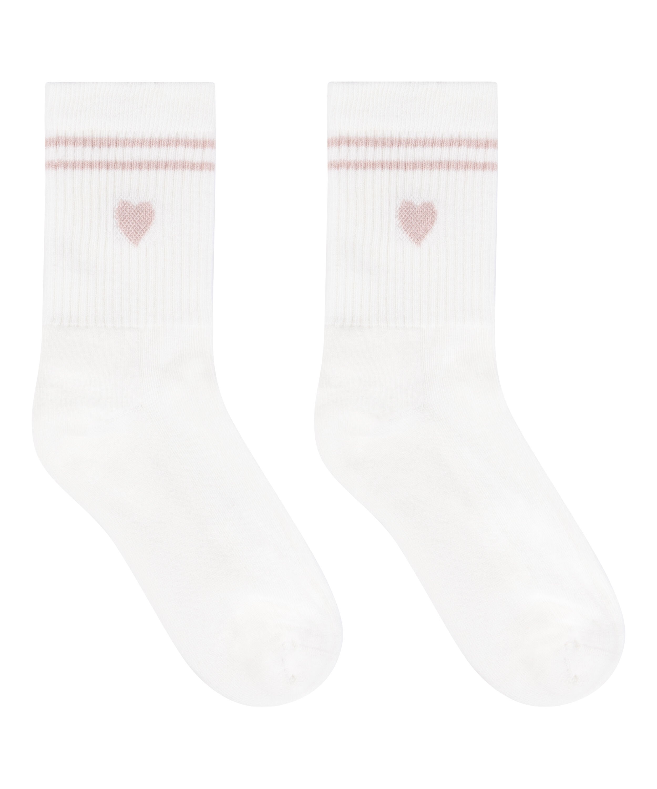 Cotton Crew Socks, White