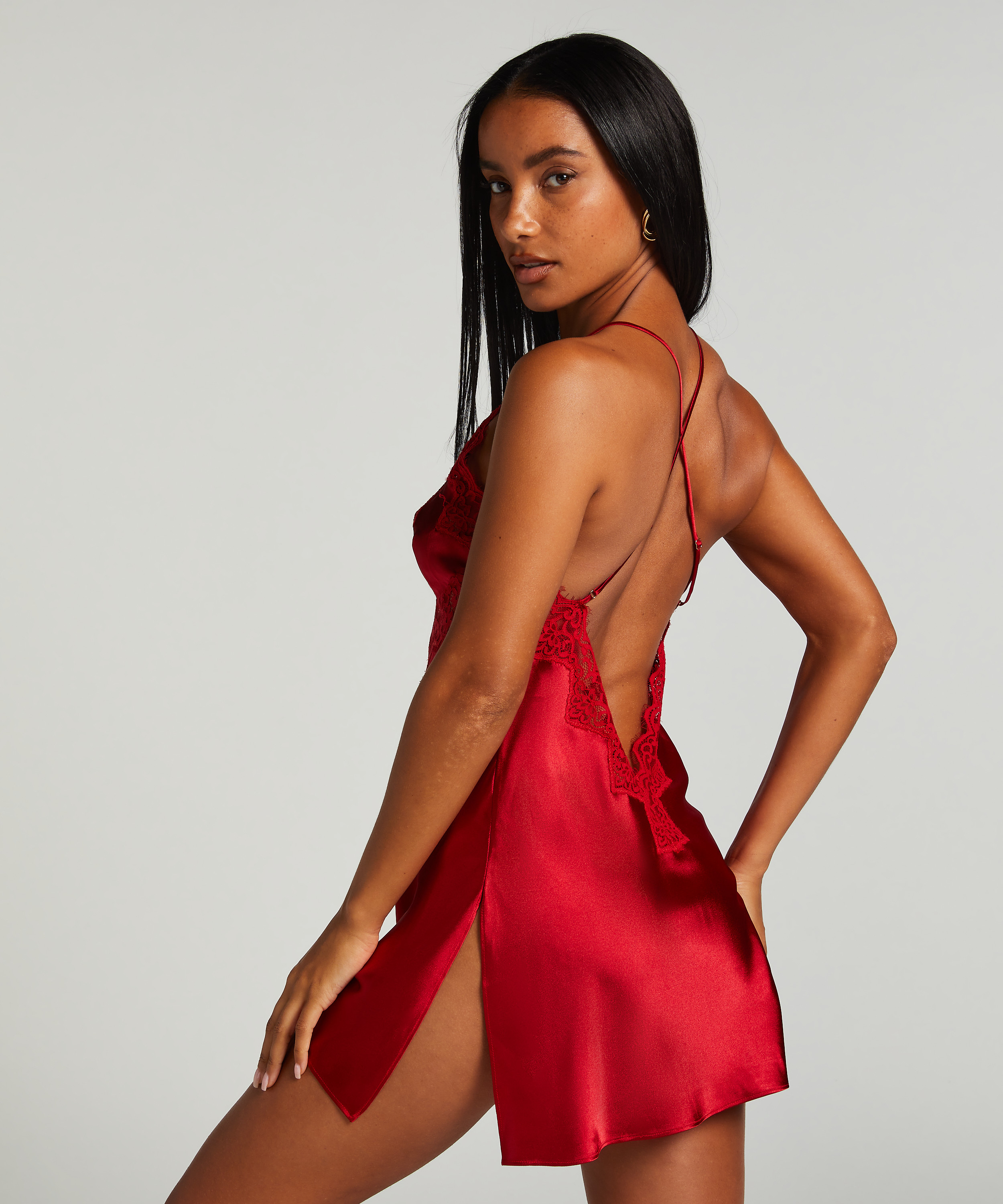 Mya Slipdress, Red, main