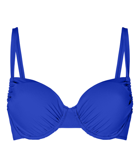 Padded Underwired Bikini Top Bardolino, Blue