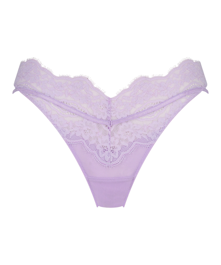 Blaise High Leg Thong, Purple