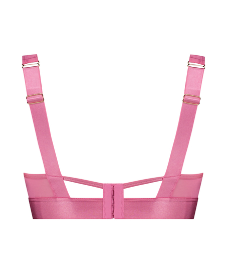 Elsa Padded Underwired Longline Bra, Pink