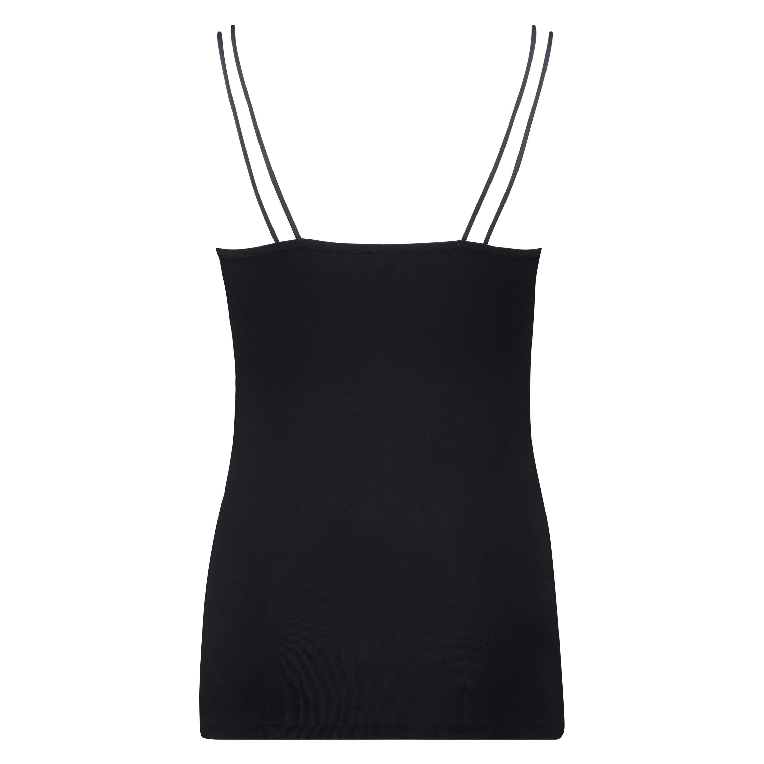 Seamless spaghetti top, Black, main