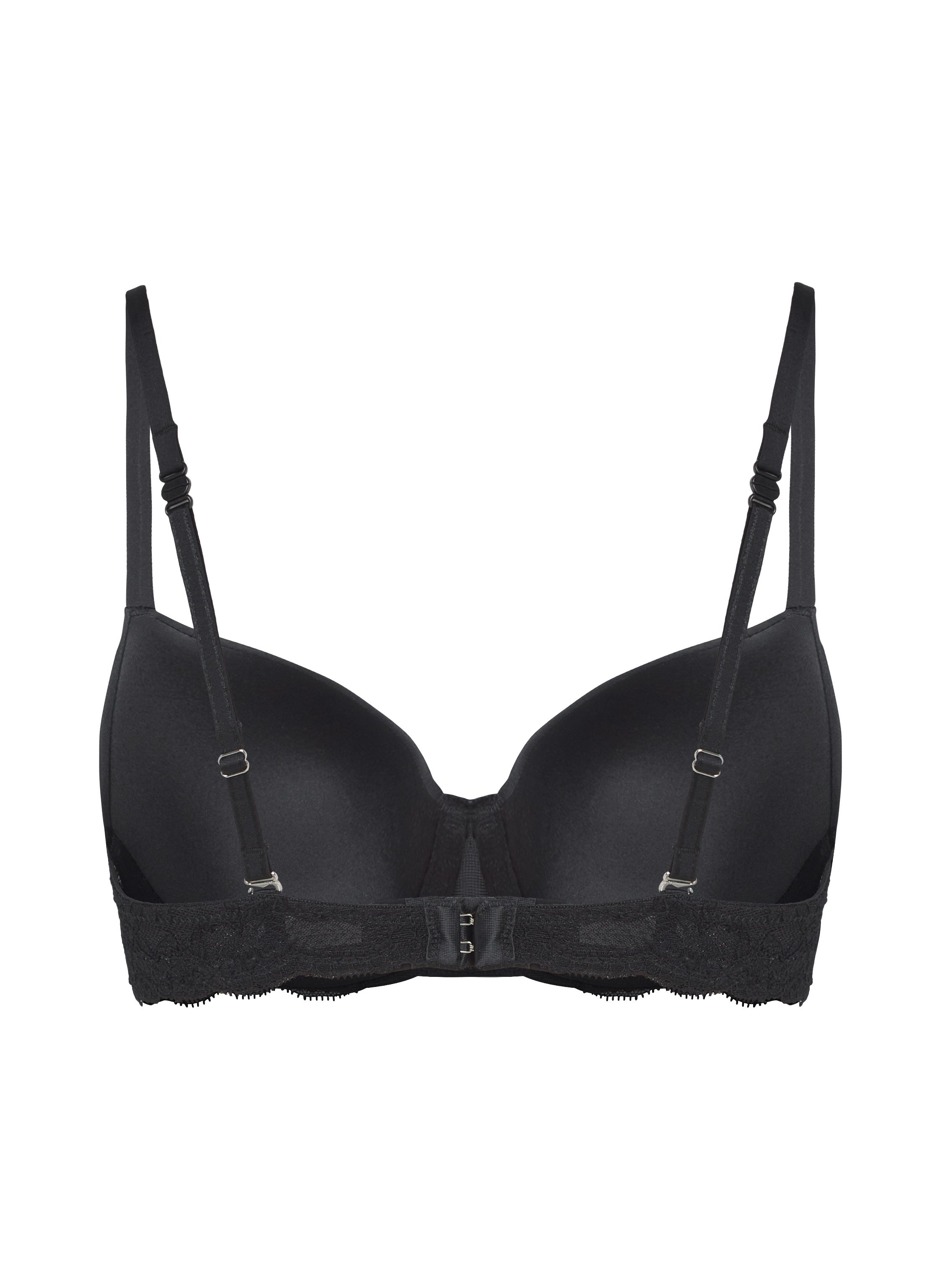 Angie Padded Underwired Bra, Black, main