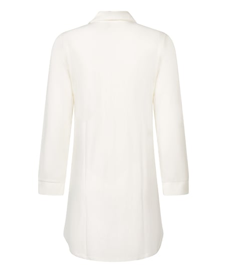 Essential Jersey Shirtdress, White