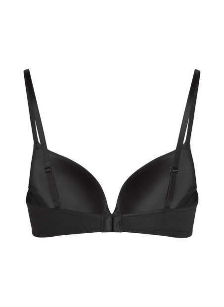 Plunge Padded Underwired Bra, Black