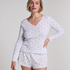 Pointelle Pyjama Shorts, White