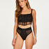 Love Me Mesh Corset Top, Black
