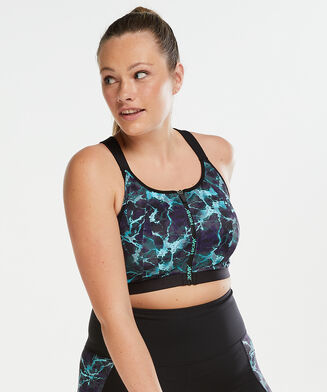 HKMX The Pro Level 3 Sports Bra, Blue