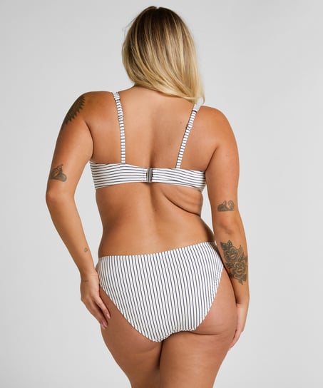 Bikinitop Stripes, White