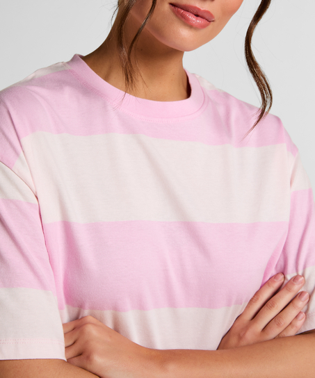 Round Neck Nightshirt, Pink