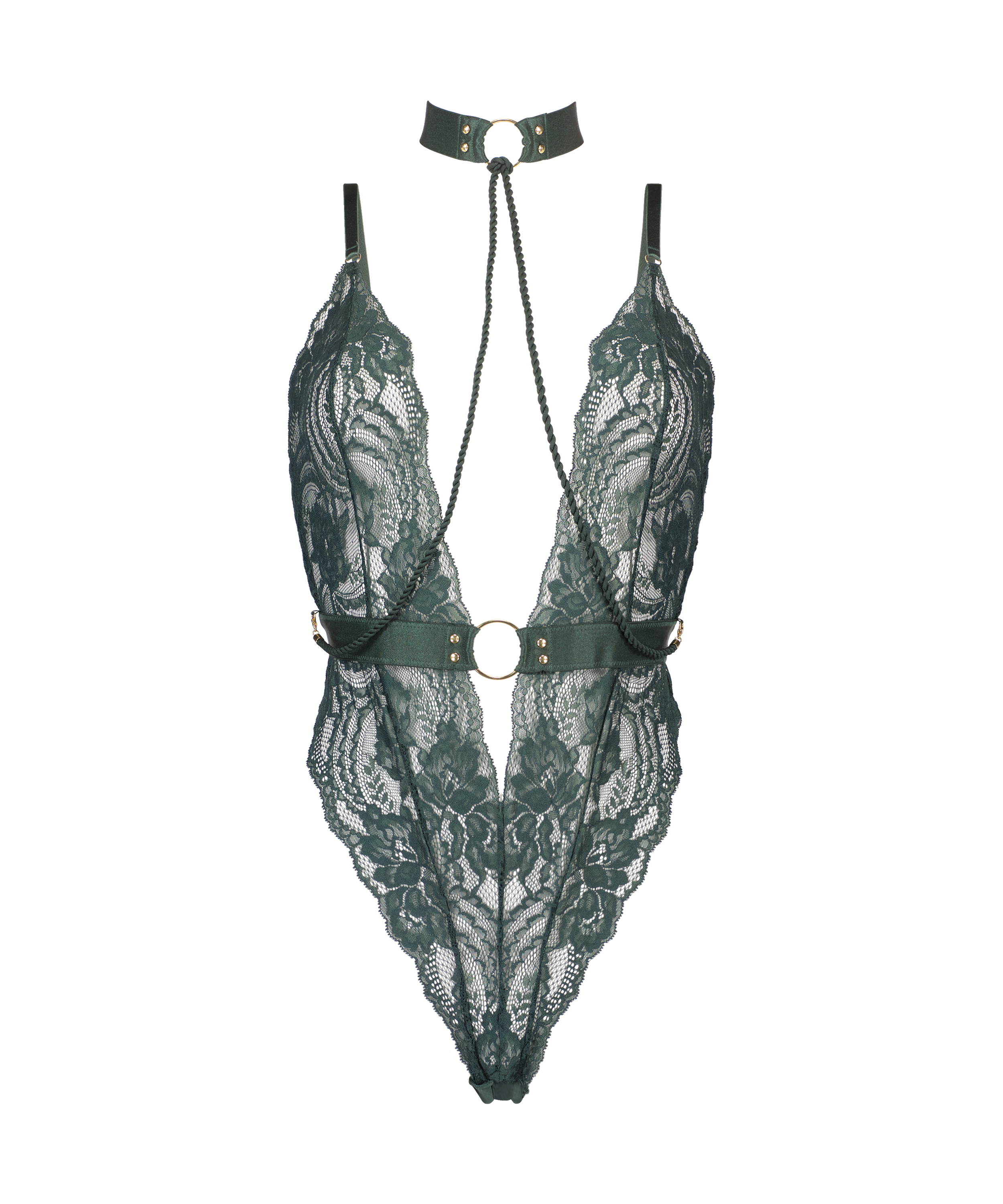 Private Brandy body open crotch, Green, main