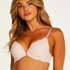 Rose padded push-up bra, Pink