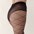 Tights 15 Denier Check, Black