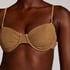 Goldie Shimmer Bikini Top, Yellow
