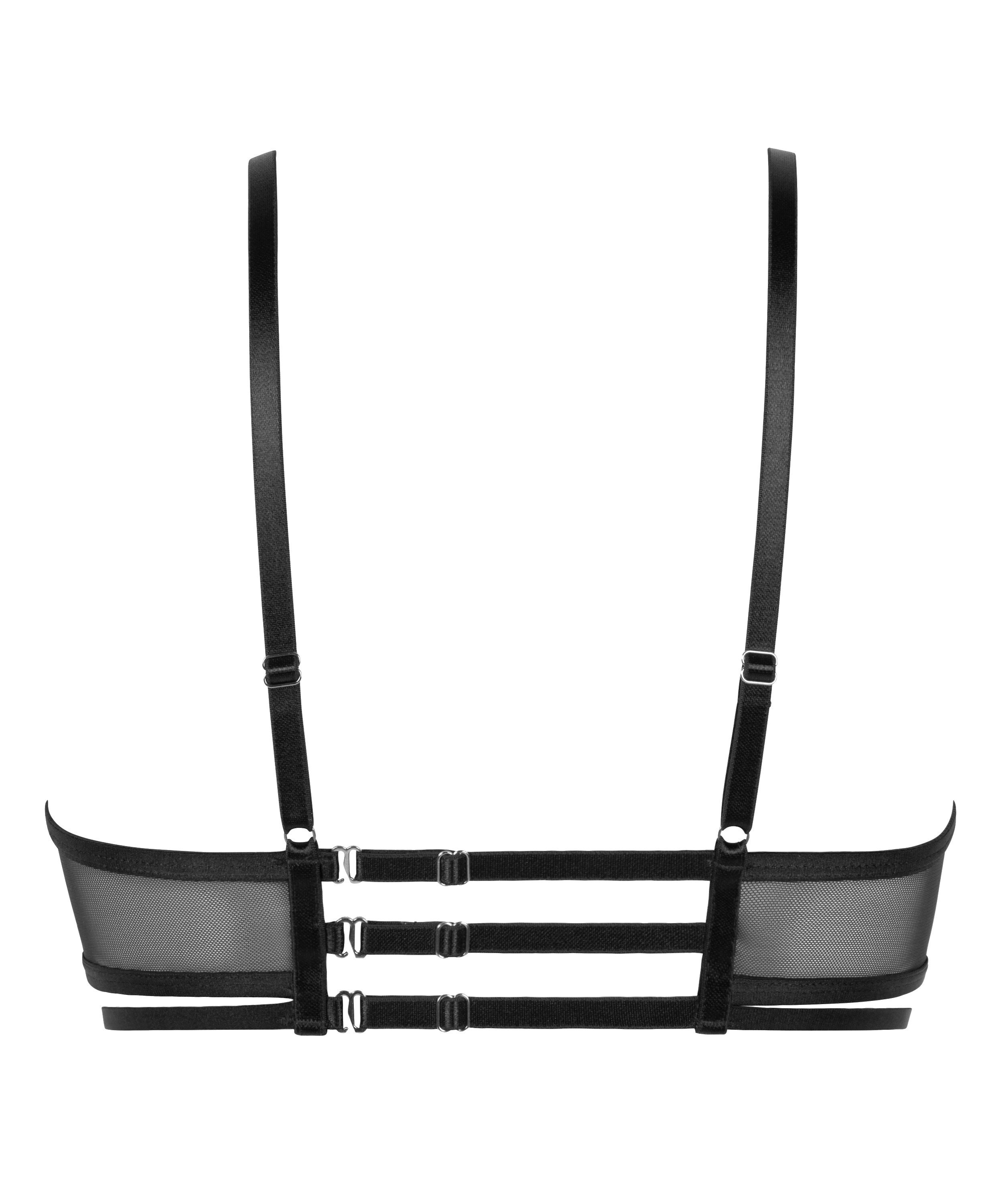 Scarlett Non-Padded Underwired Longline Bra, Black, main