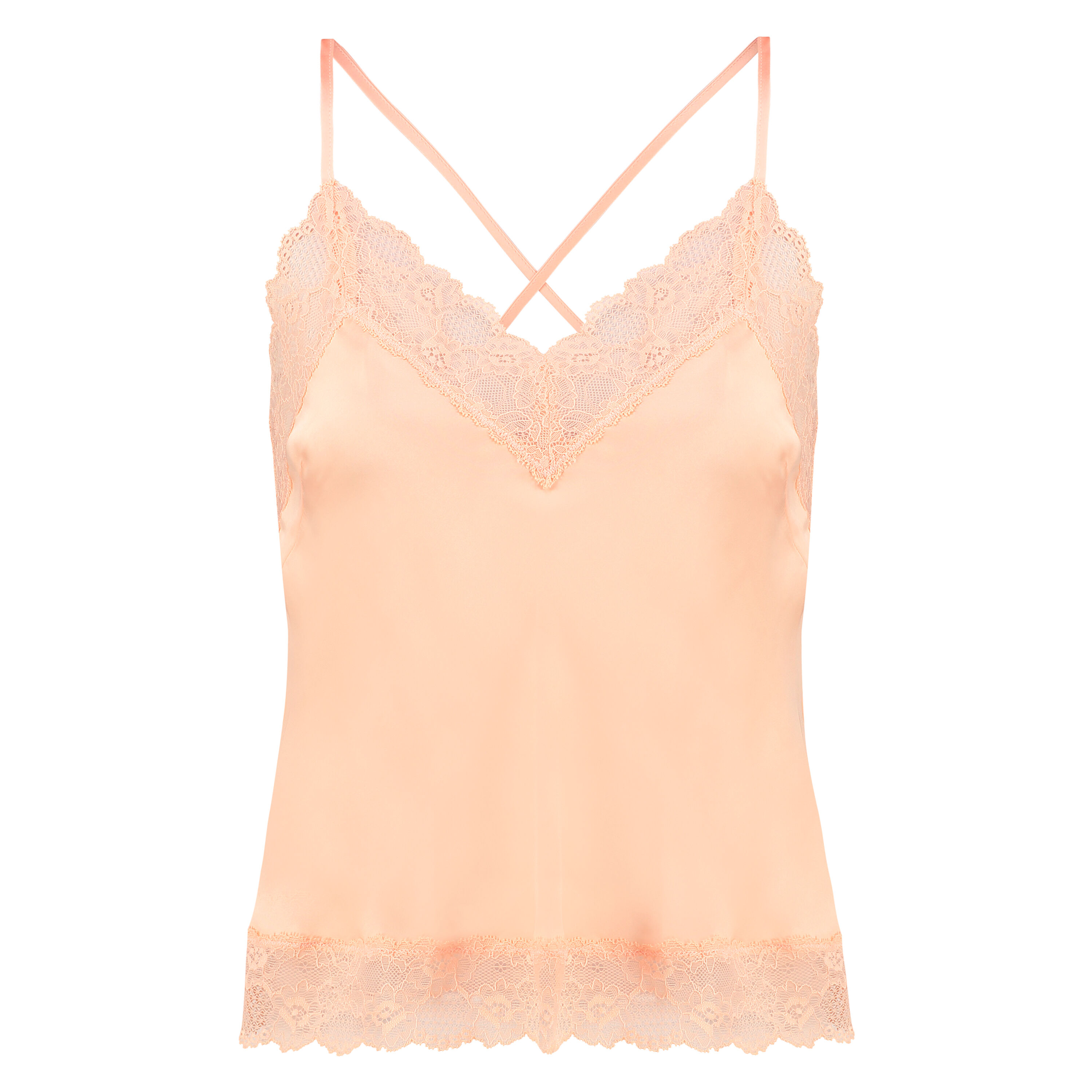 Satin Lace cami top - Pajama Tops - Hunkemöller