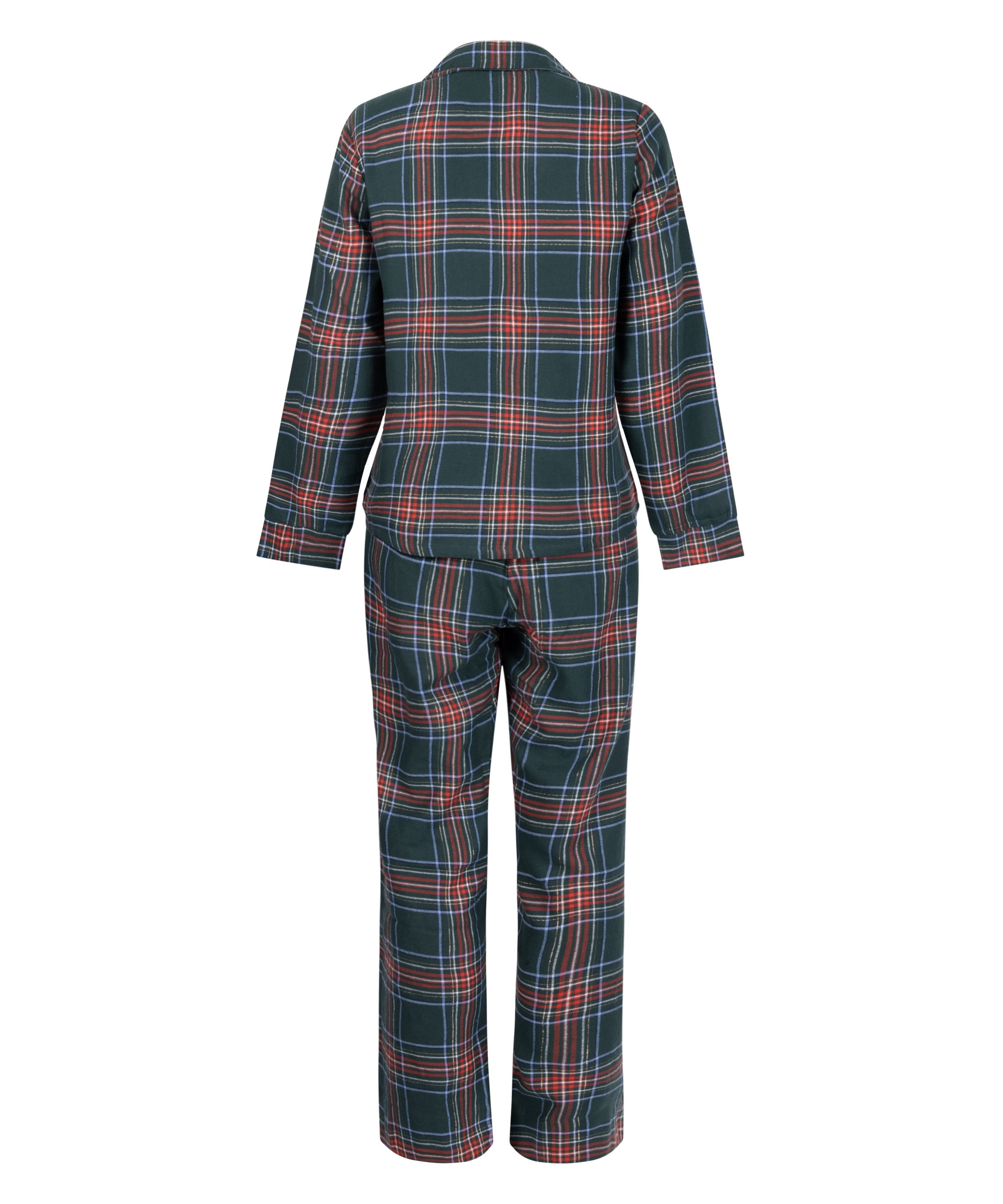 Flannel Pyjama Set, Green, main