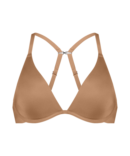 Smooth Non-Padded Underwired Bra, Brown