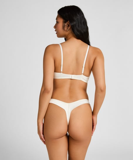 Highleg Thong Britt, White