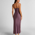 Slipdress Long Satin, Purple